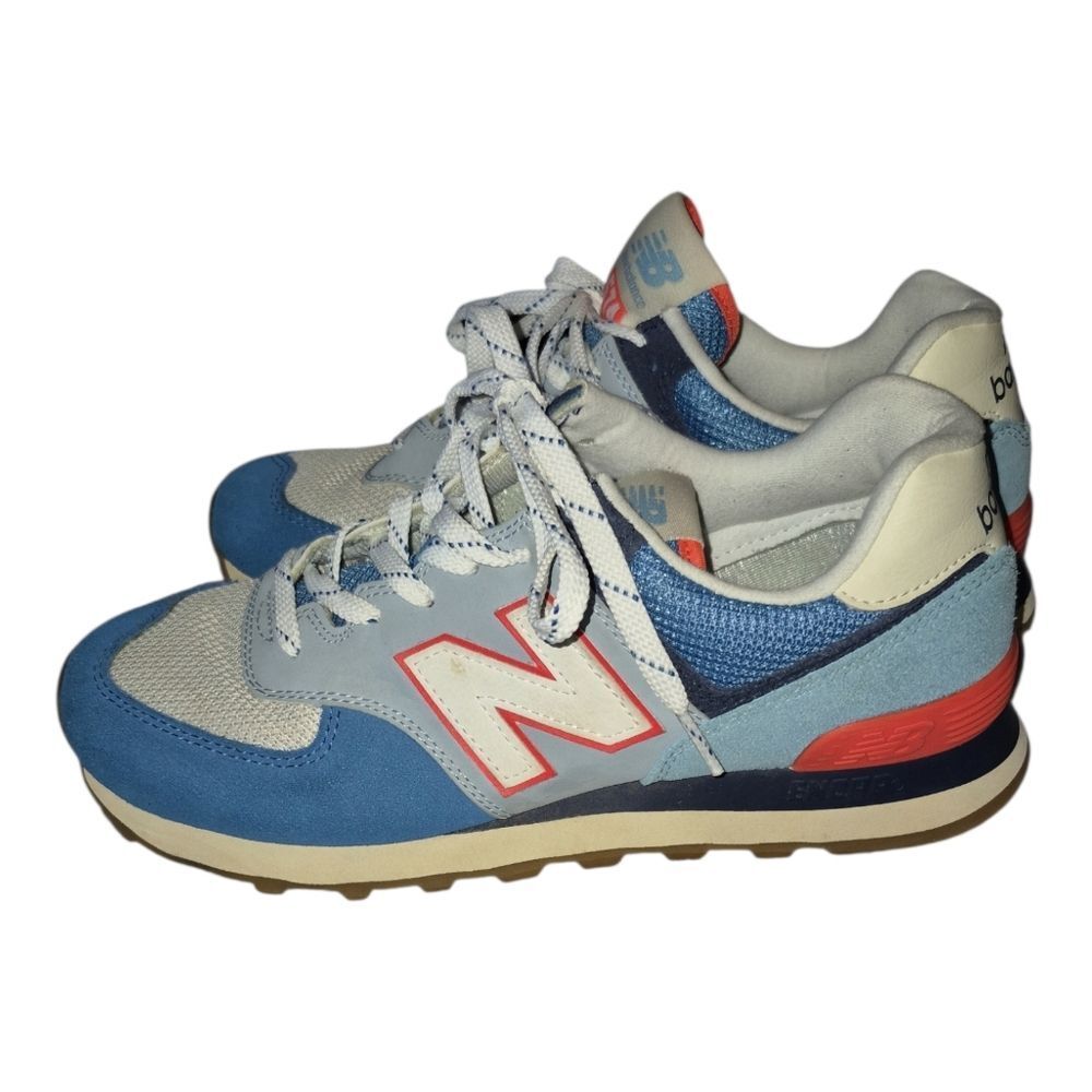 NEW BALANCE 574 MAKO BLUE TURTLE DOVE Sneakers Men’s  size 7 Wide 2E Shoes